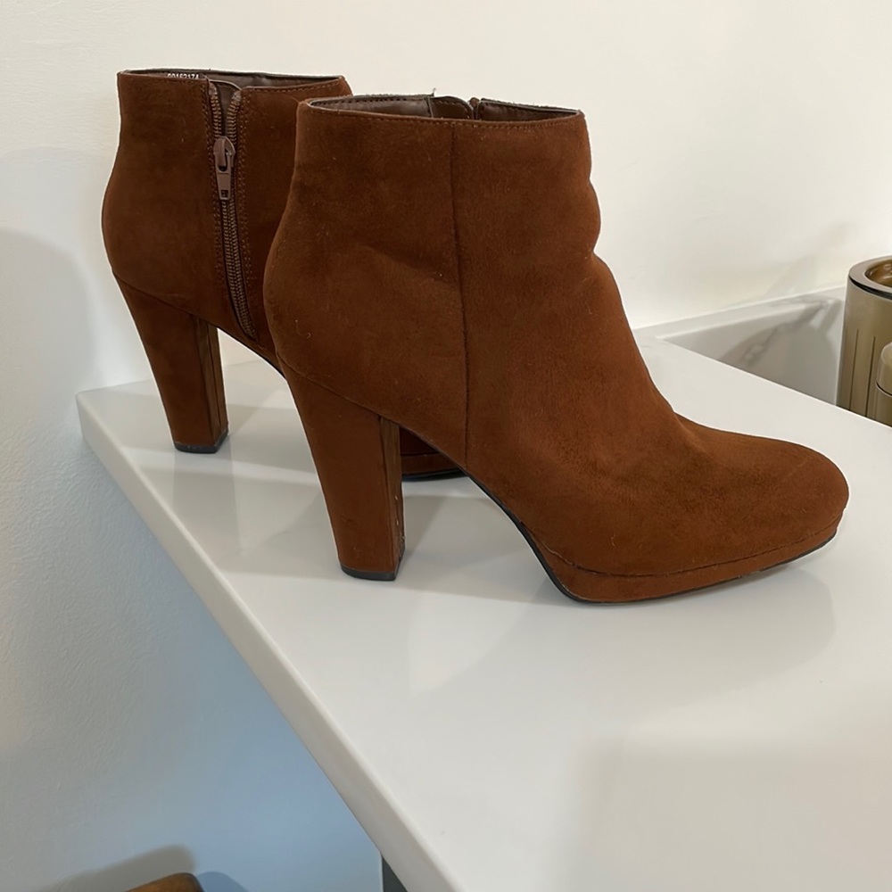 Forever 21 Brown Heel Booties